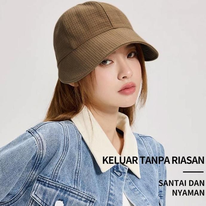 DY7 - topi wanita topi visor wanita topi umroh topi anti panas matahari topi cowok topi anti uv wani