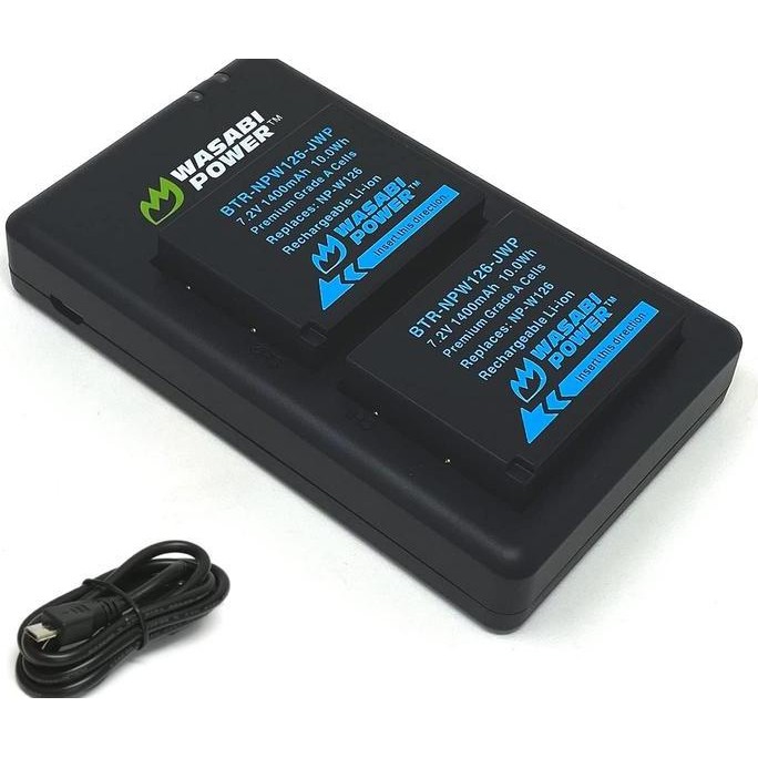 TERLARIS - Wasabi Power Battery & Charger for Fujifilm NP-W26 NP-W26S NPW26 NPW26S Baterai Fuji XA X