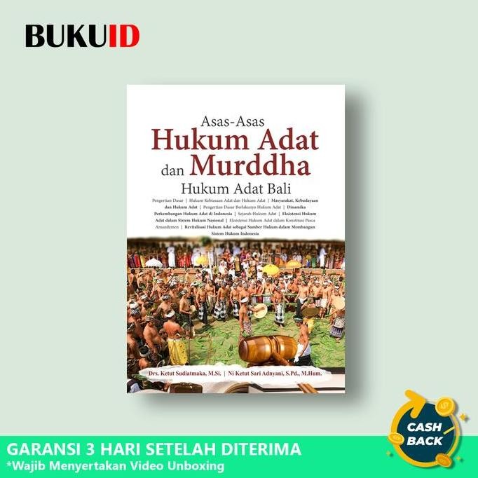 Buku Asas-Asas Hukum Adat Dan Murddha Hukum Adat Bali