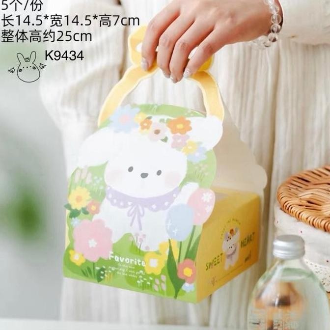 

DA59 }} Kotak Mooncake Kelinci K9434| dus Kue| Cookies Premium Box Rabbit Packaging