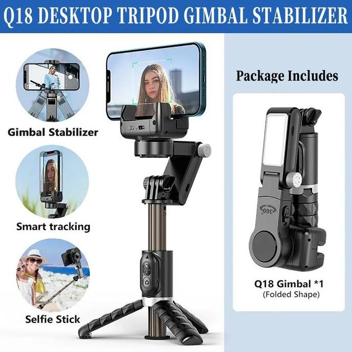 PROMO - -Q8 Gimbal Stabilizer Handphone Gimbal Hp Stabilizer Tongsis Hp