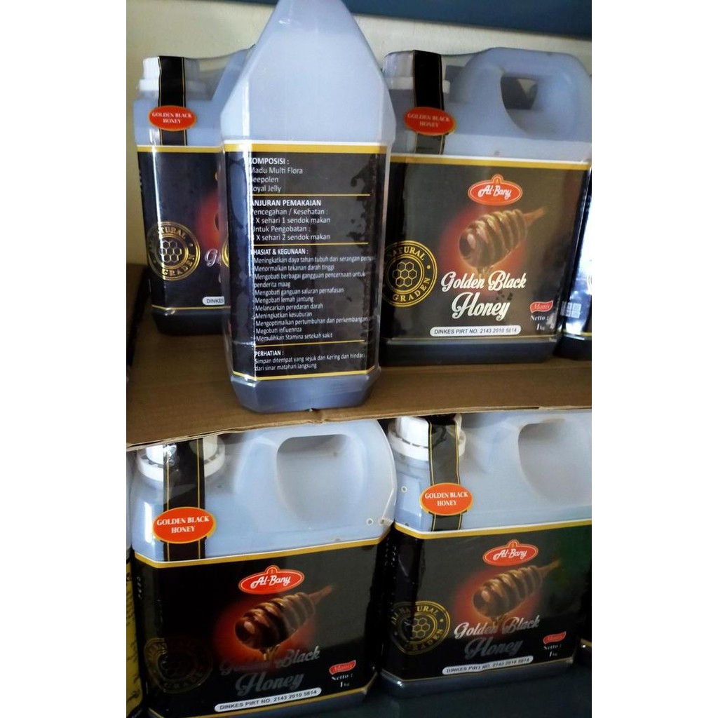 

Paket 2 Jrgen Madu Super Hutan Kalimantan Golden Black Honey Nett 1Kg