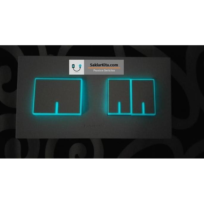 Panasonic White Saklar 3 Gang Fluorescence