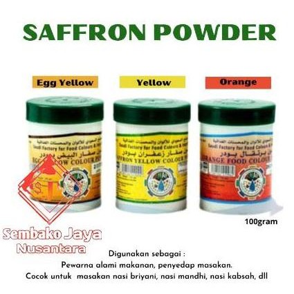 

Bubuk Saffron / Safron/ Zafaran / Pewarna Makanan/ Orange Powder 100G