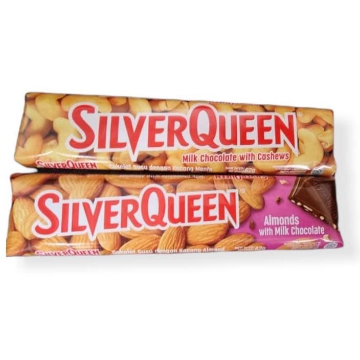 

Lij-56 Qw-45 Coklat Silverqueen 55Gr Almond & Mede / Mente Isi 10 Pcs Terlaris