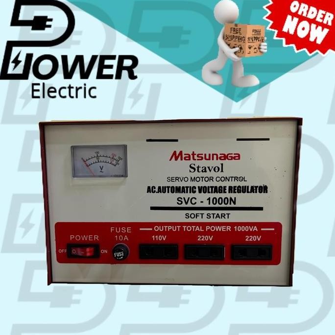 STABILIZER MATSUNAGA 1000WATT SVC STAVOL 1000VOLT MATSUNAGA ORIGINAL DAN TERPERCAYA
