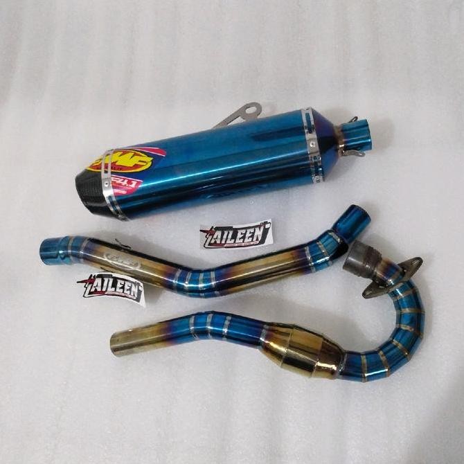 Knalpot Racing Crf 150 Klx150 Dt/klx140 Built Up Wr155 FMF F.4 Header pipa  Bluemoon intel 38 Motorc