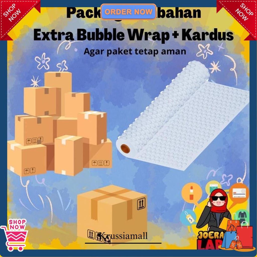 

Packing Tambahan Extra Bubble Wrap Dan Kardus Wajib Barang Pecah Belah Terlaris