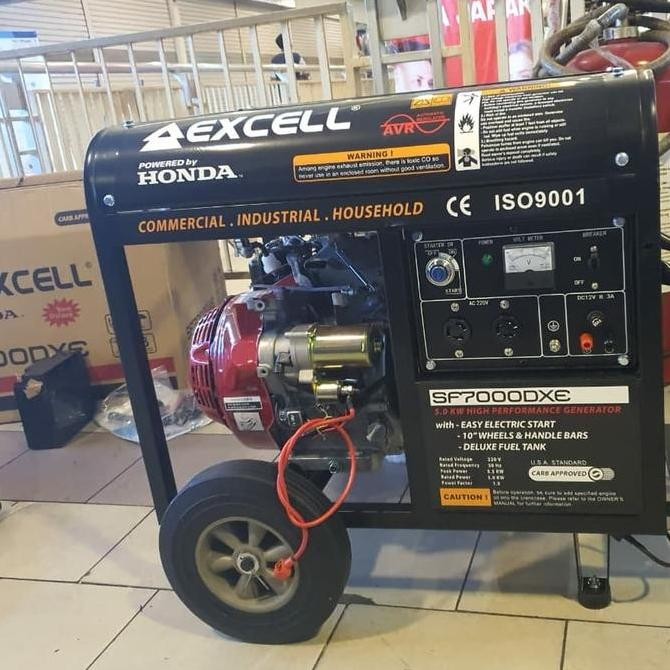 Genset 5000 Watt Honda Excell Sf7000Dxe