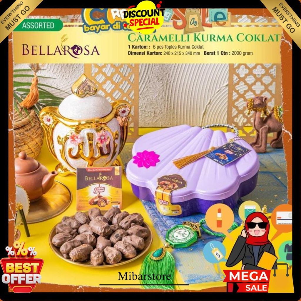 

Hampers Lebaran Bellarosa Kurma Coklat Caramelli Toples Kerang Cantik Jar Timba Gift Parcel Suguhan Umroh Snack Box Hadiah Termurah Banget