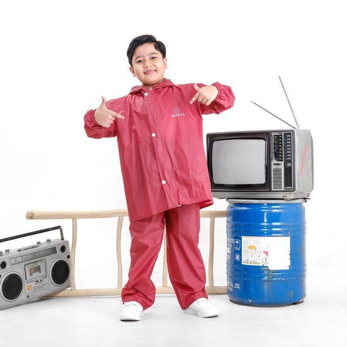 [Kecil Jas Hujan Anak Hoodjas Raincoat Unisex Pvc - Anak Laki Laki Perempuan Sr-32