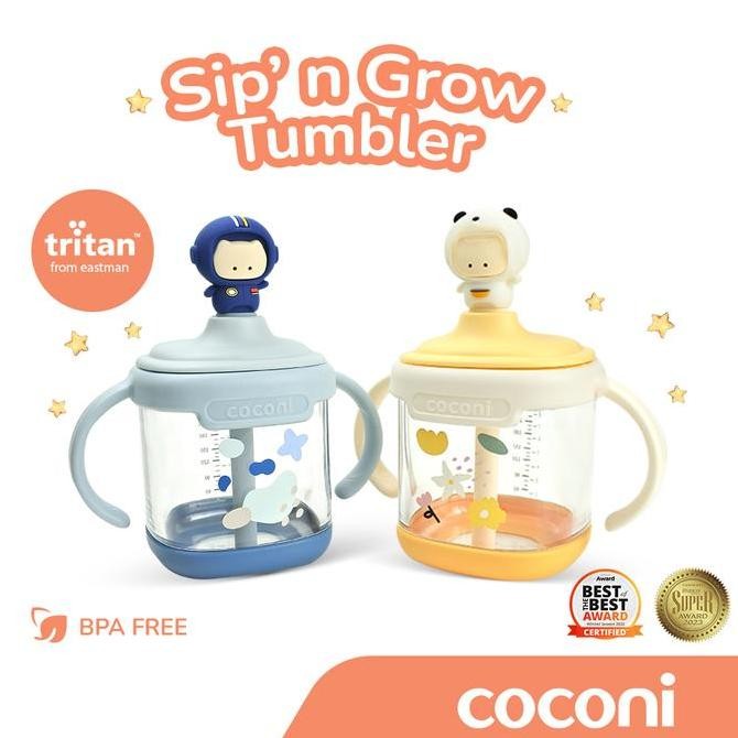 NEW - COCONI Sip' n Grow Tumbler 2 | Sippy Cup | Gelas Susu Anak Sedotan