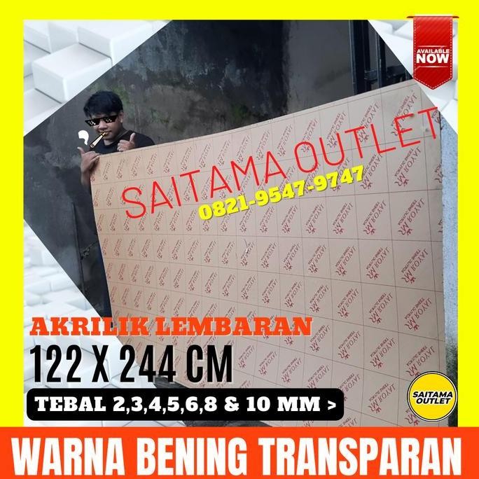 

Akrilik/ Acrylic Bening Tebal 2Mm Ukuran Perlembar 122X244 Cm Kualitas Terbaik Harga Termurah