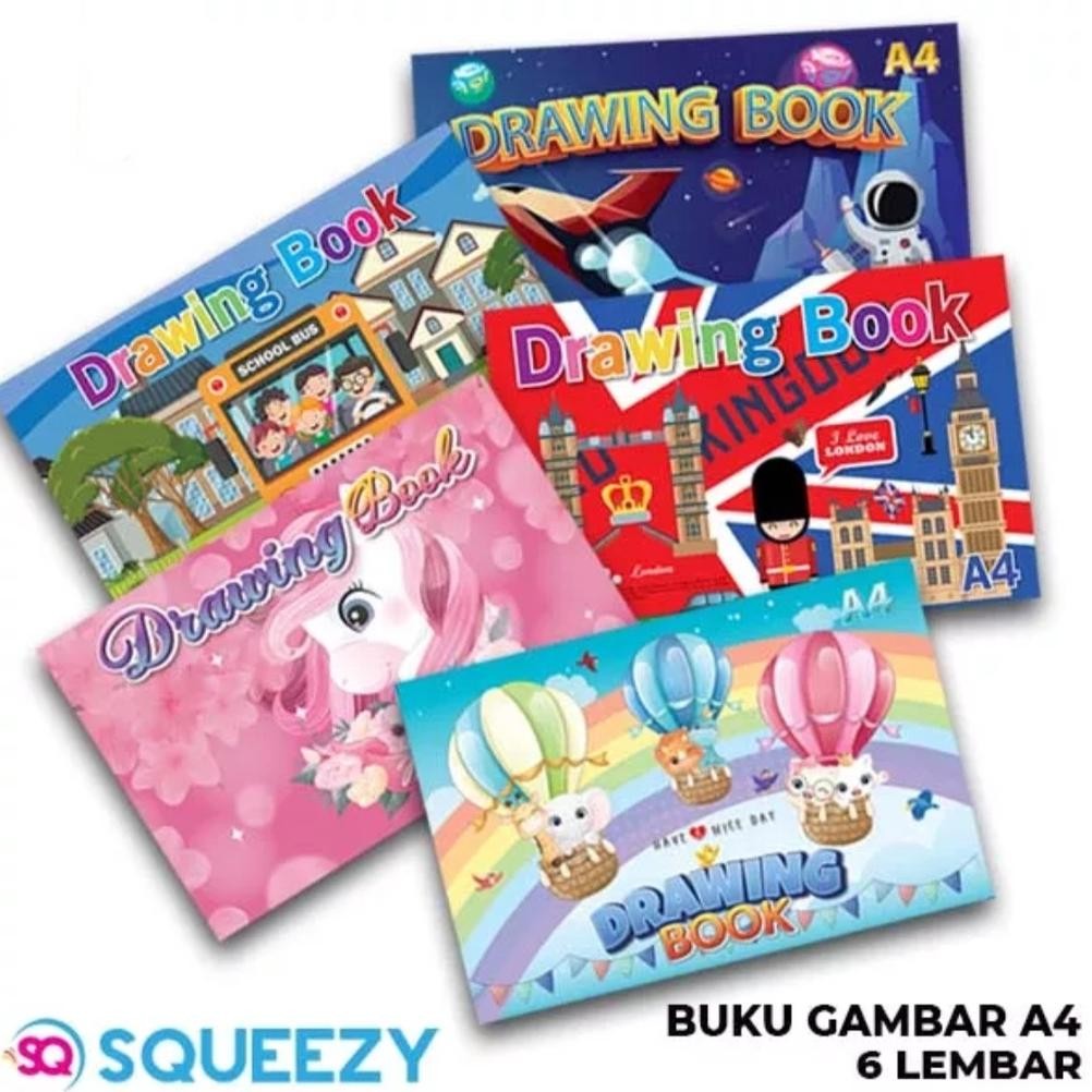 

Hot Sale Buku Gambar A4 Squeezy 6 Lembar / Pack 10 Buku Hot Sale