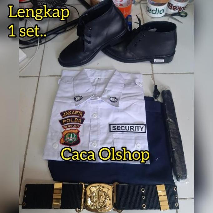Baju Seragam PDH Satpam Security Lengkap Sepatu