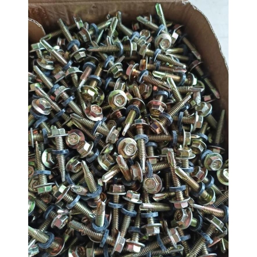 Hot Sale Skrup/ Sekrup Roofing 12 X 30 Panjang 3Cm/ 1 Dus @800 Pcs