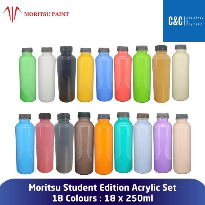 

Fth-56 Cat Akrilik Set Moritsu Acrylic Paint Student Edition 250Ml Fth-56