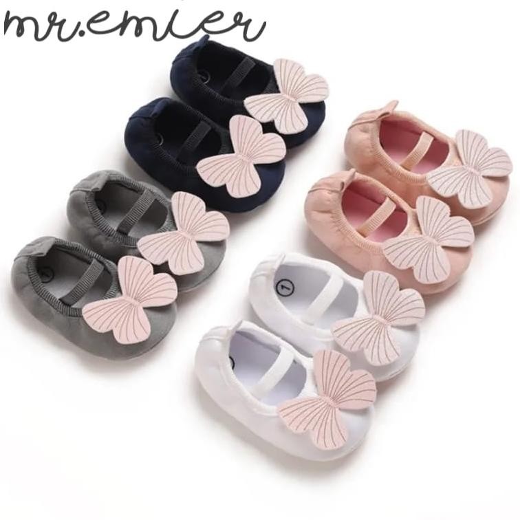 Ty-65 Sepatu Bayi Prewalker Perempuan 0-14 Bulan-Sepatu Baby Cewek Prewalker Butterfly Ty-65