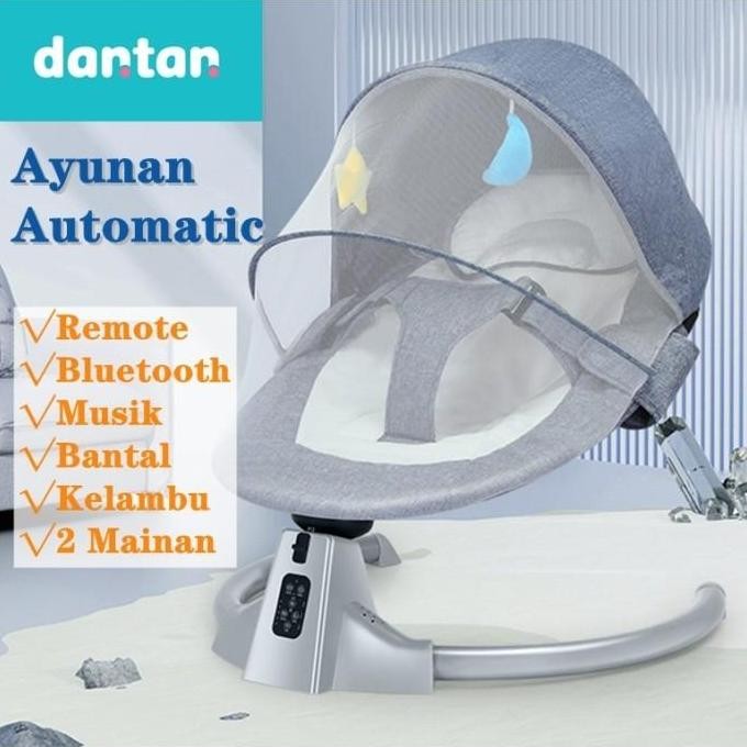 NEW - Kursi goyang listrik ayunan bayi otomatis tempat tidur bayi listrik
