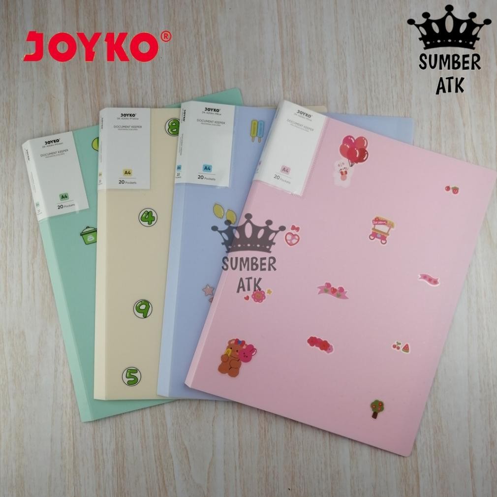 

Ter-46 Document Keeper Clear Holder A4 F4 20 , 40 , 60 Lembar Map File Dokumen Folder Joyko Pastel Ter-46