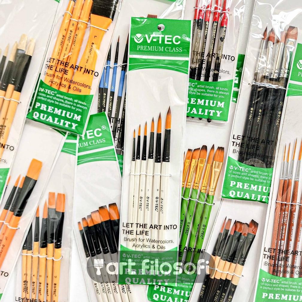 

Rd-67 V-Tec Paint Brush Set | Kuas Lukis Rd-67
