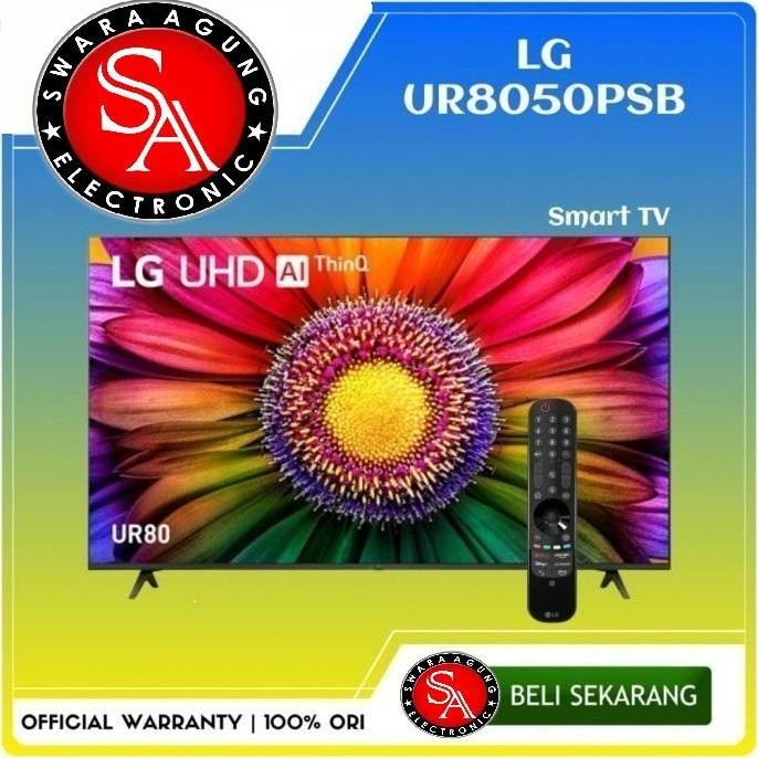 BEBAS ONGKIR - Led UHD Smart TV 4K 43 Inch Thin AI LG Type : 43UR8050 (Khusus Medan)