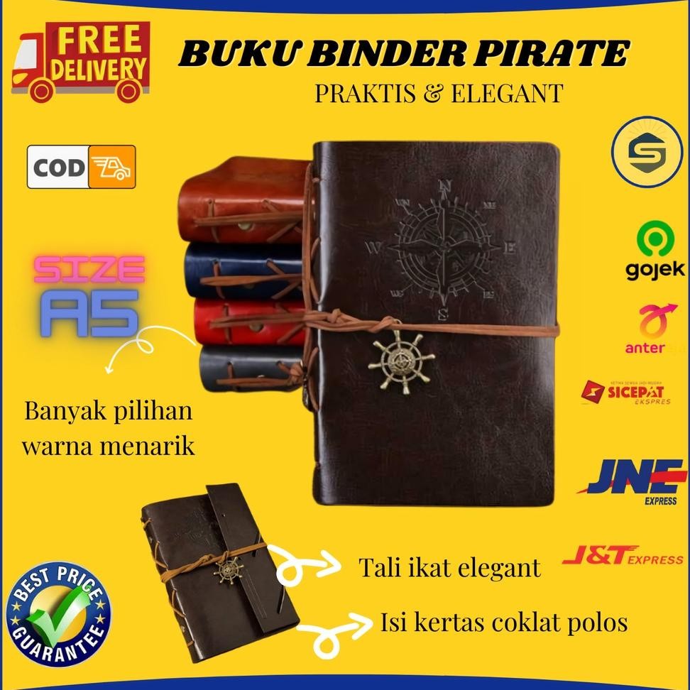 

Buku Catatan Jurnal Binder Note Harian Aesthetic El Kompas Cover Kulit Sintetis A6