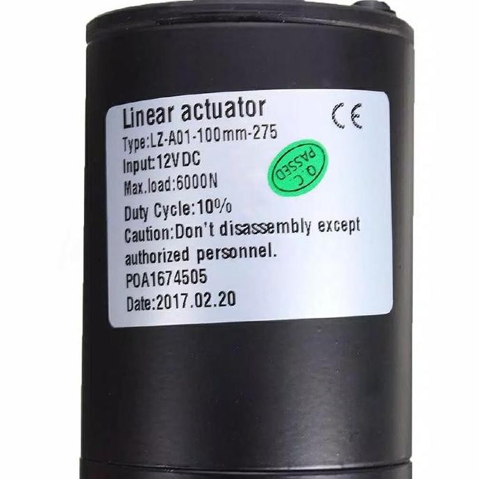 MOTORIZED LINEAR ACTUATOR AKTUATOR 100MM 6000N 12V MOTOR DC ORIGINAL DAN TERPERCAYA