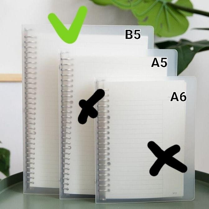 

Buku Binder Cover Mika Transparan Dan Hitam Estetik A5 Dan B5 Binder A5