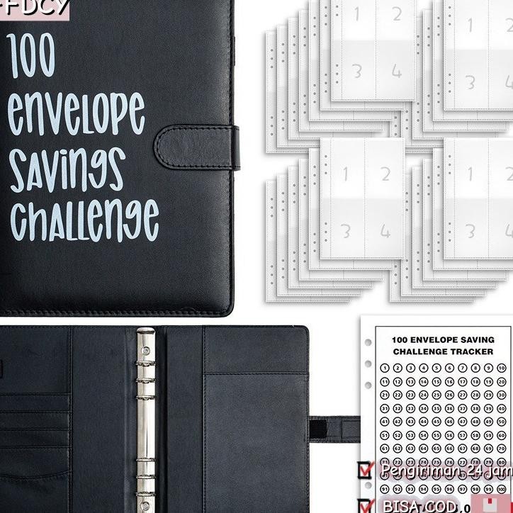 

100 Day Couple Challenge Savings Book A5 Binder Notebook Loose Leaf Savings Book
