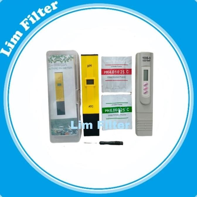 PAKET PH METER & TDS 3 METER HIDROPONIK ALAT TEST AIR ORIGINAL DAN TERPERCAYA
