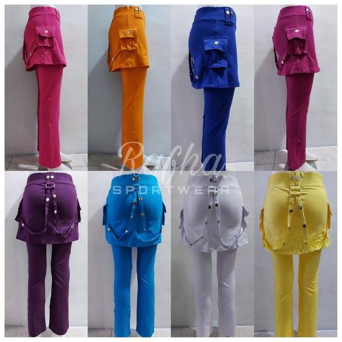 Celana Senam/Celana Senam CBR Rok Kantong Rantai Katun Spandek Super