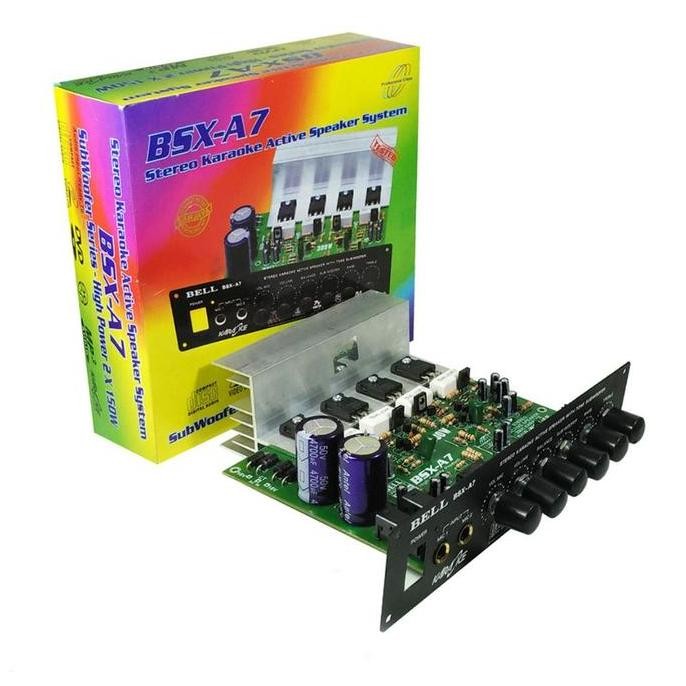 TERMURAH - KIT SPEAKER AKTIF BSX-A7 STEREO KARAOKE AKTIVE SPEAKER + SUBWOOFER