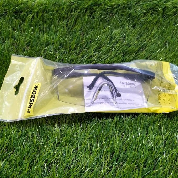 PROMO DISKON - Krisbow Kacamata Safety Gagang Fleksibel (Lensa Bening)