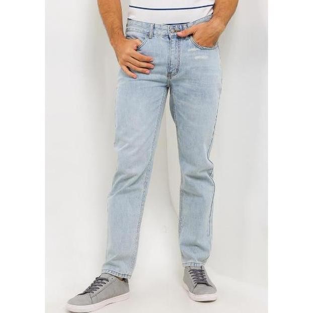 Sale Hush Puppies Celana Denim Pria Thiago Light Blue