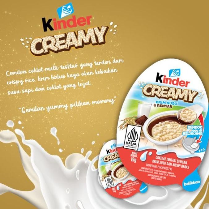 

Sale Kinder Creamy Pack 12 Pcs