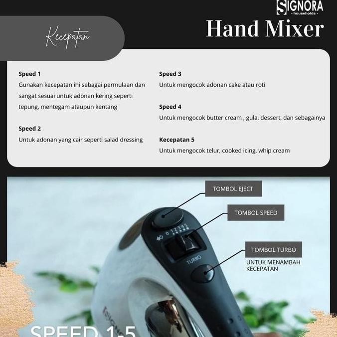 Promo Hand Mixer Signora/Hand Mixer/Mixer Signora