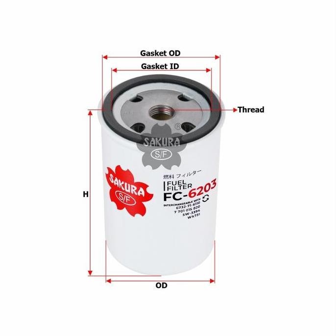 TERBARU - FILTER SOLAR/FUEL FILTER FC6203/FC-6203