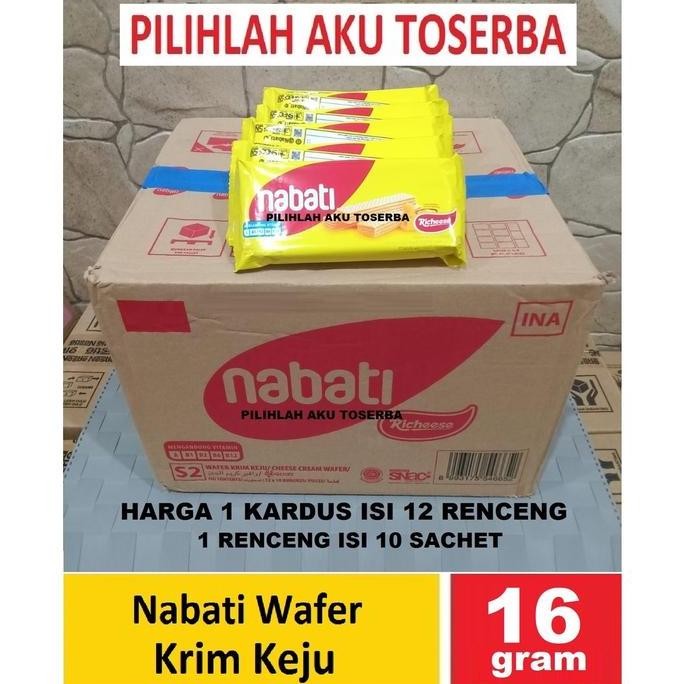 

Grosir Richeese Nabati Wafer Keju 16 Gr - ( Harga 1 Dus Isi 12 Renceng )