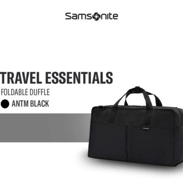 PROMO DISKON - Tas Duffle Samsonite Travel Essentials Super Light Foldable - Black