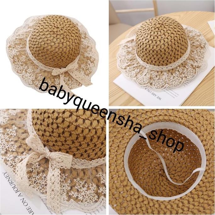 TERMURAH - topi jerami anak/topi pantai jerami/topi anak/topi jerami/topi pantai