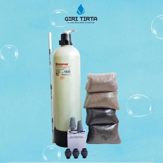Paket Filter Penjernih Air Sumur Kuning Berminyak Tabung 1035