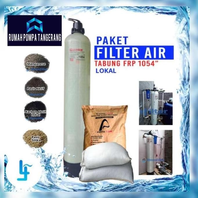 PAKET FILTER AIR FRP NANOTEC 1054 KOMPLIT + HEAD +  ISI MEDIA FILTER