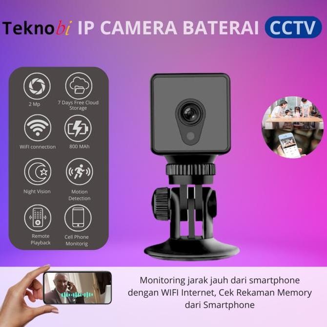 Murah Teknobi Spy Kamera Cctv Mini Wifi Kamera Baterai Mini Pengintai Kotak