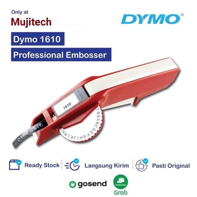 

Premium LABEL MAKER EMBOSS DYMO 1610 BONUS 2 LABEL ORI DYMO HITAM