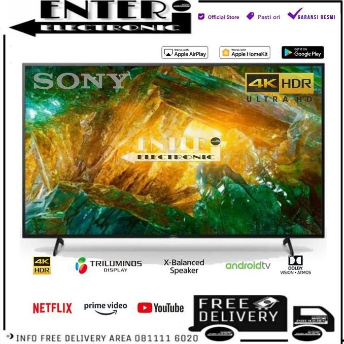 SONY LED TV KD 75X8000H - SMART TV LED 75 INCH ANDROID TV 4K 75X8000