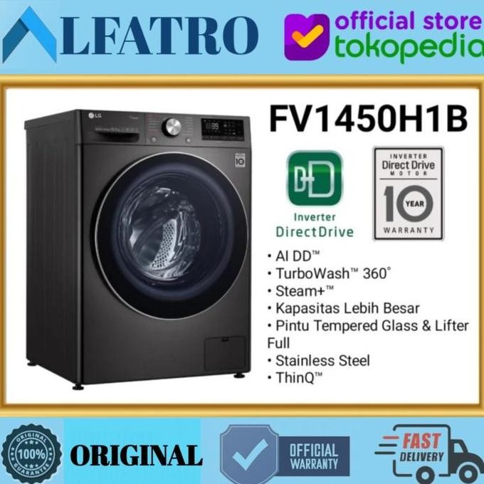 TERMURAH - LG MESIN CUCI FRONT LOADING FV1450H1B