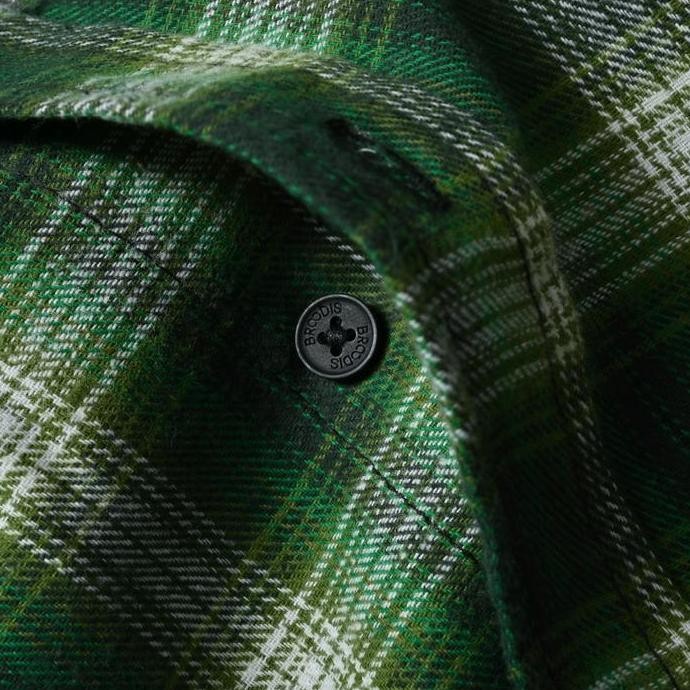 Sale Broodis Flanel Kemeja Pria Motif Terbaru Green Rabat