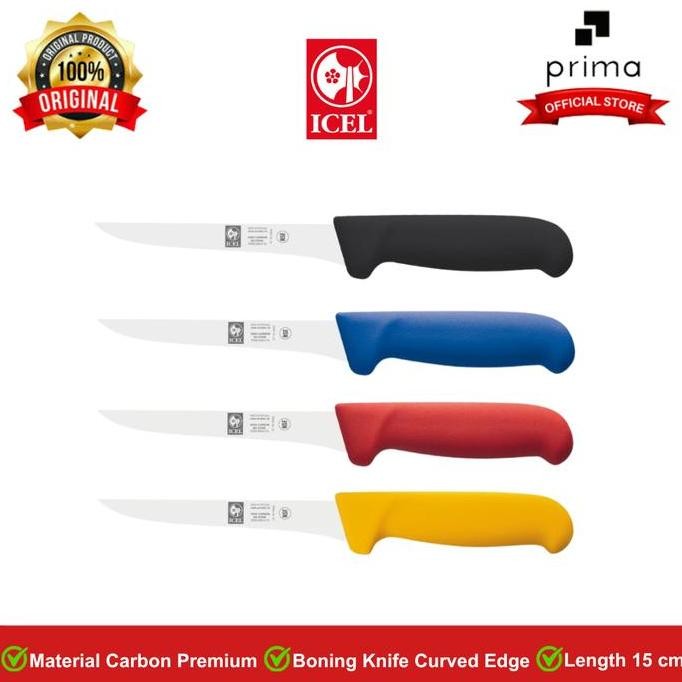 NEW Boning Knife Curved Edge 15 cm | Pisau Pemisah Daging & Tulang - ICEL