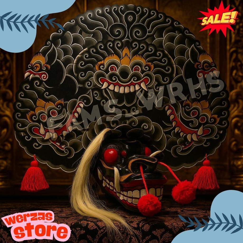 Barongan Telon Vip Ukuran 22 Full Kayu Barongan Caplokan Kayu